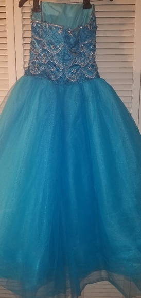 Xcite Fancy Low Back Dress 32233 Peacock